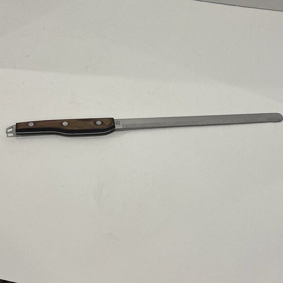 Royalton 8.5” Serrated Blade- Bread Meat Knife Kitchen Utensil Wood Handle - Picture 5 of 14